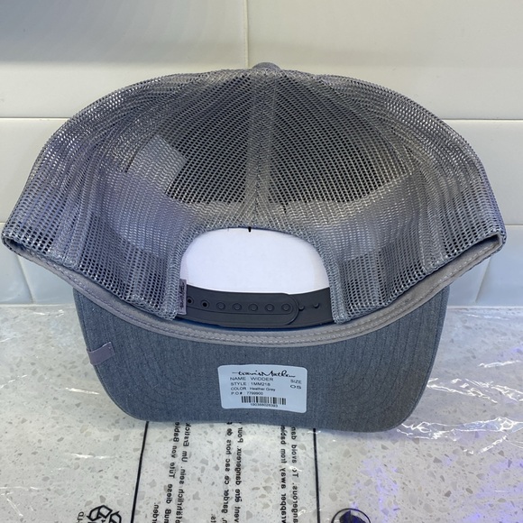 Travis Mathew (Rare Blank) Grey Trucker Cap, Ready for Customization. - Picture 5 of 6